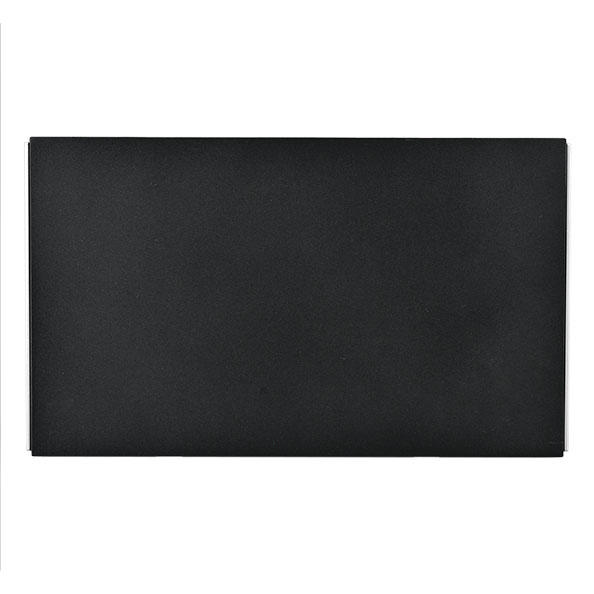 POWERLINK ACCESSORIES 2-GANG DOUBLE PLATE BLANK BLACK MATTE