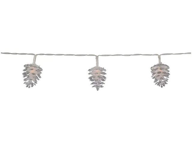 LED LIGHT PINECONE 10LED WARM WHITE 2 ASSORTED DESIGNS