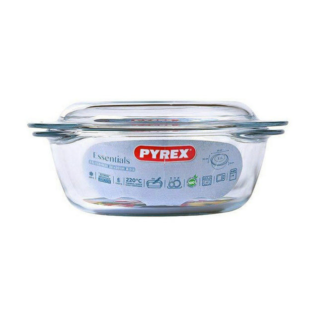 PYREX ESSENTIALS ΣΤΡΟΓΓΥΛΗ ΚΑΤΣΑΡΟΛΑ ΜΕ ΚΑΠΑΚΙ 2.1L 24X20X10CM