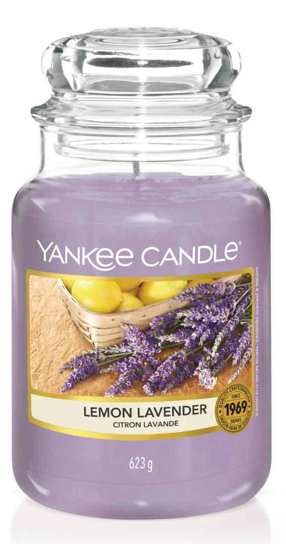 YANKEE CANDLE 1073481E ΑΡΩΜΑΤΙΚΟ ΚΕΡΙ ΣΕ ΒΑΖΟ LEMON LAVENDER ΜΕΓΑΛΟ 623GR