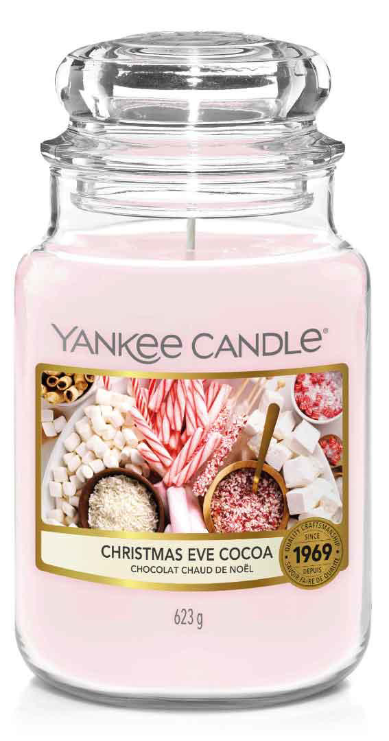 YANKEE CANDLE 1631337E ΑΡΩΜΑΤΙΚΟ ΚΕΡΙ ΣΕ ΒΑΖΟ XMAS EVE COCOA ΜΕΓΑΛΟ 623GR