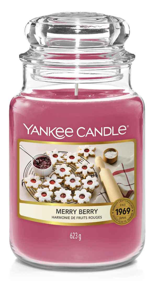 YANKEE CANDLE 1631361E ΑΡΩΜΑΤΙΚΟ ΚΕΡΙ ΣΕ ΒΑΖΟ MERRY BERRY ΜΕΓΑΛΟ 623GR