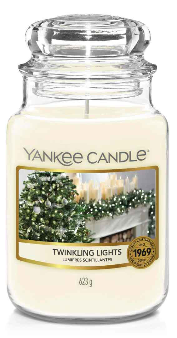 YANKEE CANDLE 1631370E ΑΡΩΜΑΤΙΚΟ ΚΕΡΙ ΣΕ ΒΑΖΟ TWINKLING LIGHTS ΜΕΓΑΛΟ 623GR