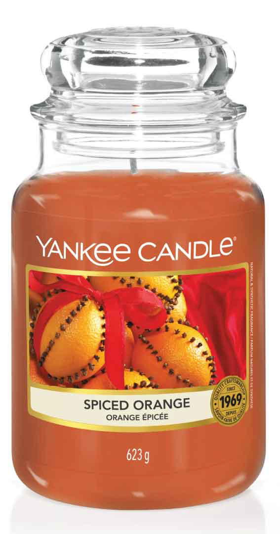 YANKEE CANDLE 1188030E ΑΡΩΜΑΤΙΚΟ ΚΕΡΙ ΣΕ ΒΑΖΟ SPICED ORANGE ΜΕΓΑΛΟ 623GR