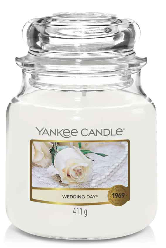 YANKEE CANDLE 114438E ΑΡΩΜΑΤΙΚΟ ΚΕΡΙ ΣΕ ΒΑΖΟ WEDDING DAY ΜΕΣΑΙΟ 411GR