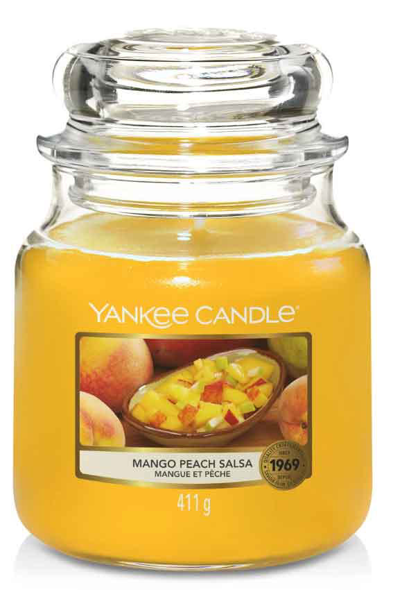 YANKEE CANDLE 1114682E ΑΡΩΜΑΤΙΚΟ ΚΕΡΙ ΣΕ ΒΑΖΟ MANGO PEACH SALSA ΜΕΣΑΙΟ 411GR