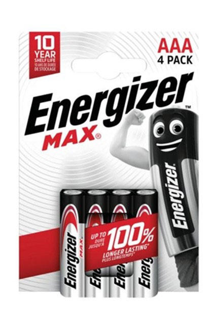 ENERGIZER BATTERIES MAX AAA (4PCS)