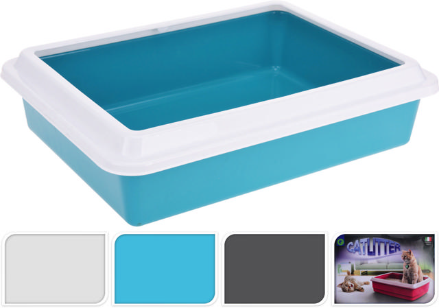 PET TOILET 43X33X11CM 3 ASSORTED COLORS