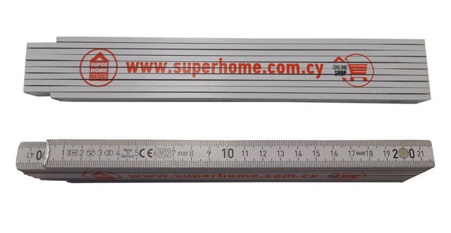 SHC WOODEN FOLDING RULER 2M