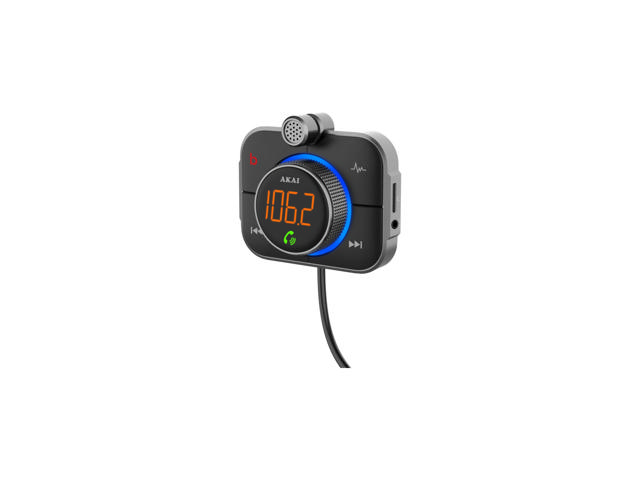 AKAI FMT-95BT FM TRANSMITTER ΚΑΙ ΦΟΡΤΙΣΤΗΣ ΜΕ BLUETOOTH MICRO SD FAST CHARGE USB TYPE-C LED ΚΑΙ HANDS FREE