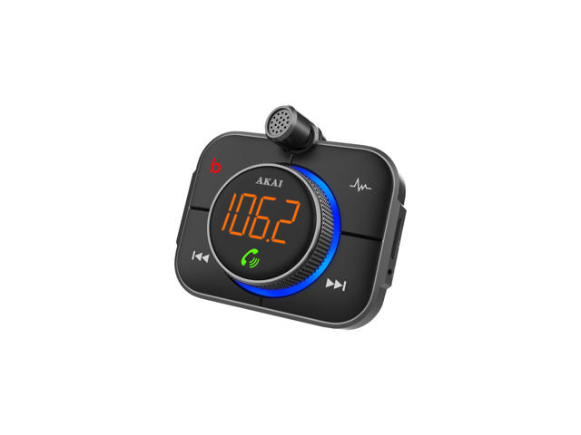 AKAI FMT-95BT FM TRANSMITTER ΚΑΙ ΦΟΡΤΙΣΤΗΣ ΜΕ BLUETOOTH MICRO SD FAST CHARGE USB TYPE-C LED ΚΑΙ HANDS FREE