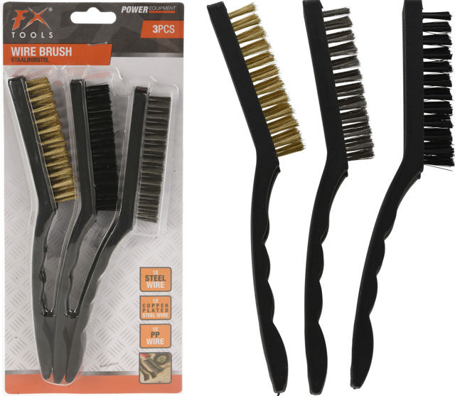 WIRE BRUSH 21CM SET OF 3