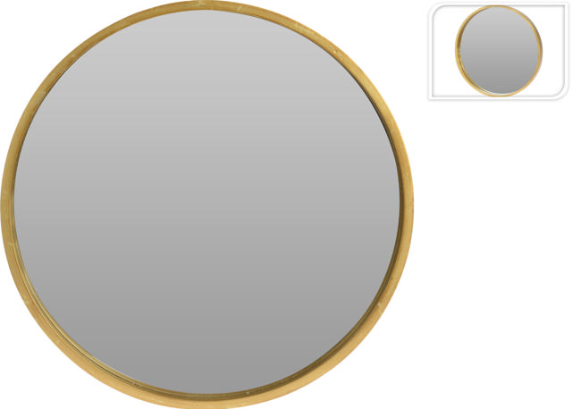 MIRROR ROUND SHAPE 50CM GOLDEN