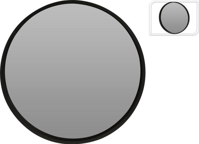 MIRROR ROUND SHAPE 50CM BLACK