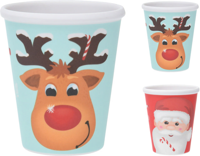 MUG MELAMINE 250ML/8.45OZ 2 ASSORTED DESIGNS