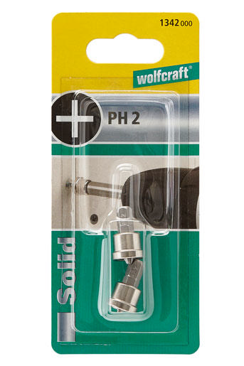 WOLFCRAFT 1342000 ΜΥΤΕΣ PH2 25MM ΜΕ STOP ΣΕΤ 2 TΕΜ.