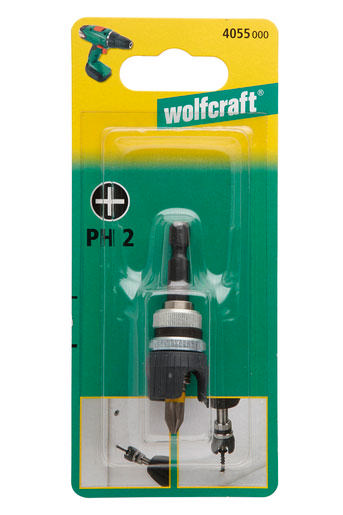 WOLFCRAFT 4055000 ΑΝΤΑΠΤΟΡΑΣ ΜΥΤΩΝ ΜΕ ΑΞΟΝΑ 1/4'' STOP ΒΑΘΟΥΣ 