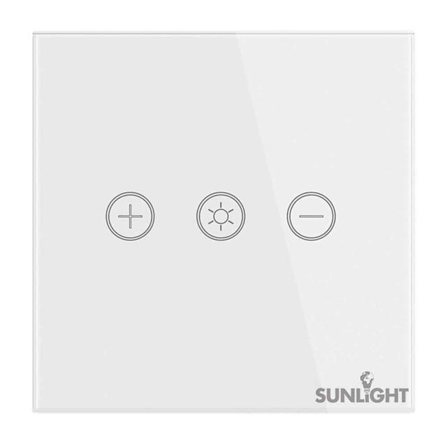 SUNLIGHT ΕΞΥΠΝΟΣ ΔΙΑΚΟΠΤΗΣ ΝΤΙΜΑΡΙΣΜΑΤΟΣ 1-GANG 1-WAY 10AMP LOAD (200W) WIFI TUYA APP