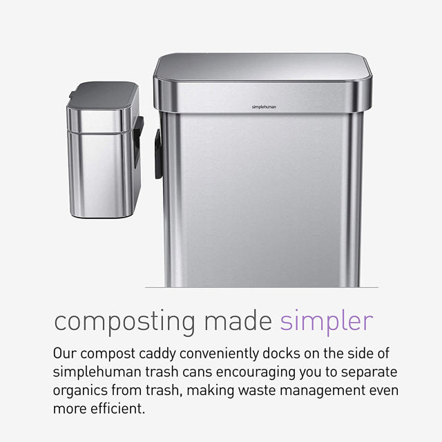 SIMPLEHUMAN CW1645 COMPOSTER CADDY BIN 4L