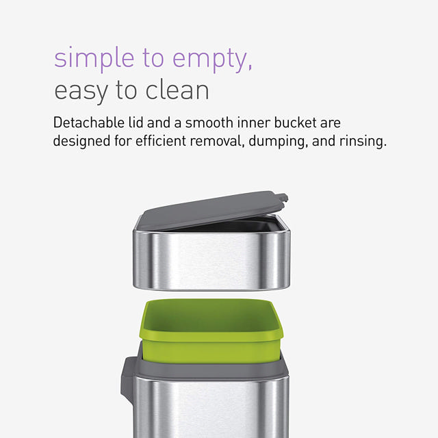 SIMPLEHUMAN CW1645 COMPOSTER CADDY BIN 4L