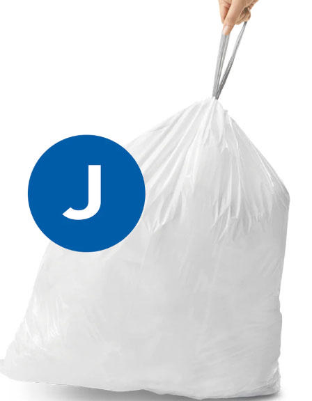 SIMPLEHUMAN BIN BAG LINER CODE J (30-40L) 20PCS