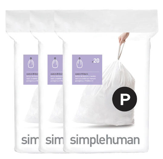 SIMPLEHUMAN ΣΑΚΟΥΛΑ ΚΑΛΑΘΟΥ P (50-60L) 20PCS