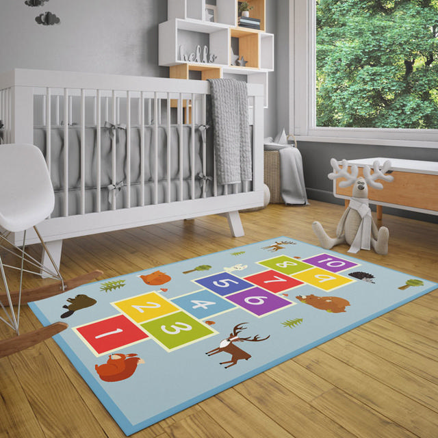 PLAYROOM 1-10 LIGHT BLUE 133X180CM