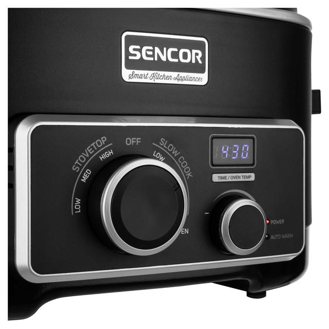 SENCOR SPR 6100BK MULTI & SLOW COOKER 5.5L 1.2KW