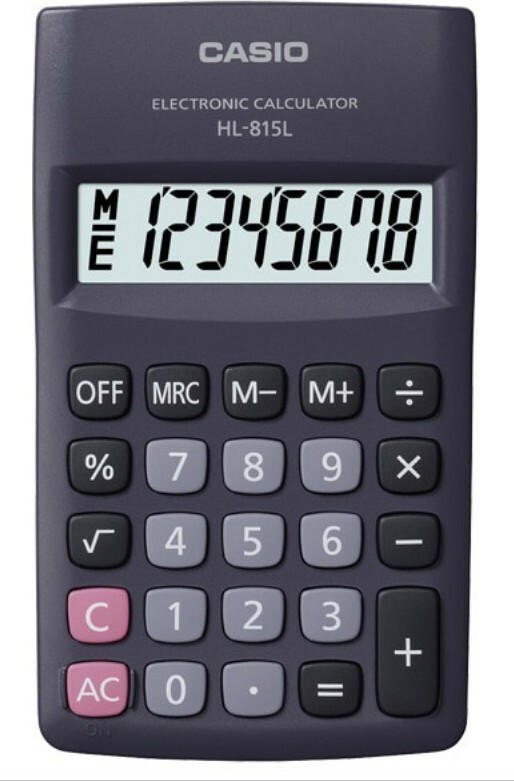 CASIO HL 815L CALCULATOR BLACK