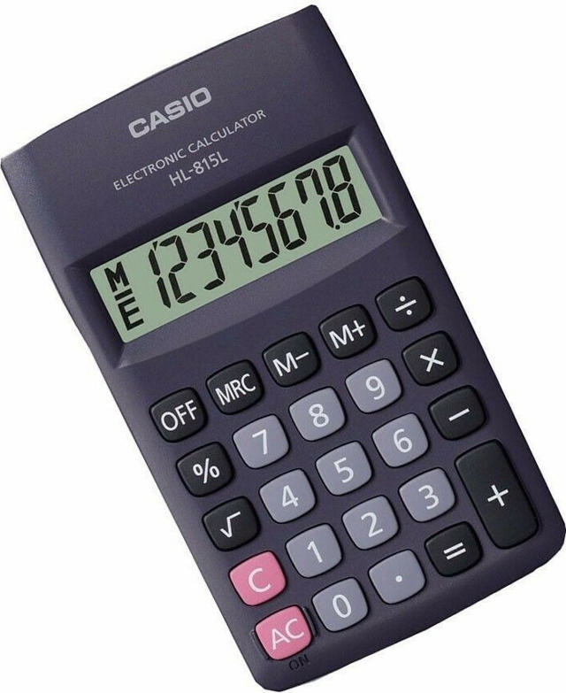 CASIO HL 815L ΑΡΙΘΜΟΜΗΧΑΝΗ ΜΑΥΡΗ