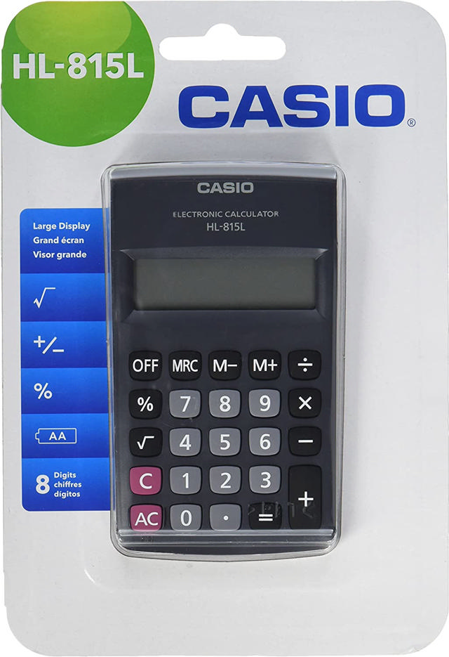 CASIO HL 815L CALCULATOR BLACK