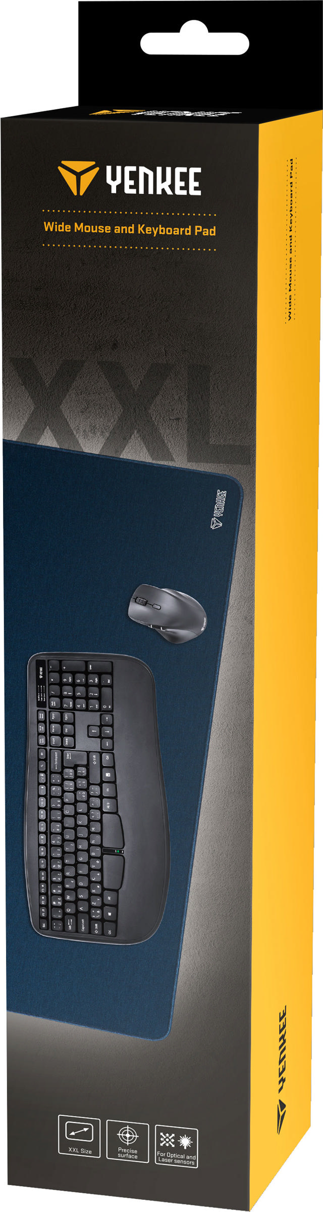 YENKEE YPM 9040BE WIDE MOUSE AND KEYBOARD PAD