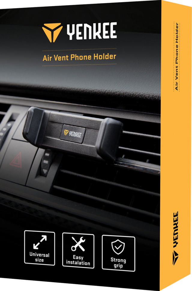 YENKEE YSM 201BK AIR VENT CAR PHONE HOLDER