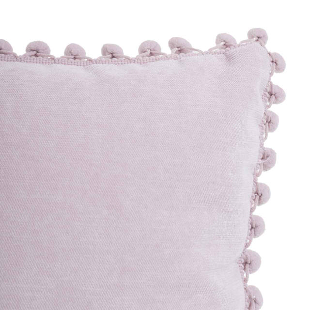 ATMOSPHERA CUSHION WITH POMPOM 40X40CM PINK