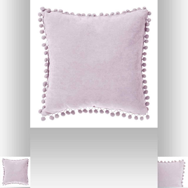 ATMOSPHERA CUSHION WITH POMPOM 40X40CM PINK