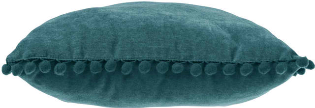 ATMOSPHERA CUSHION WITH POMPOM 40X40CM BLUE