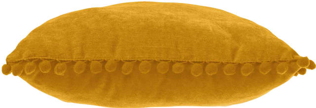 ATMOSPHERA CUSHION WITH POMPOM 40X40CM YELLOW