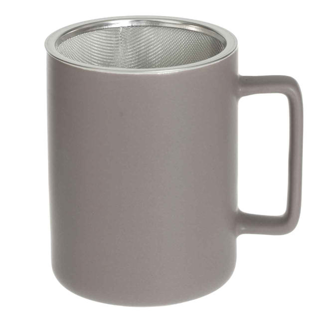 SECRET DE GOURMET MUG NATURE WITH LID 40CL TAUPE