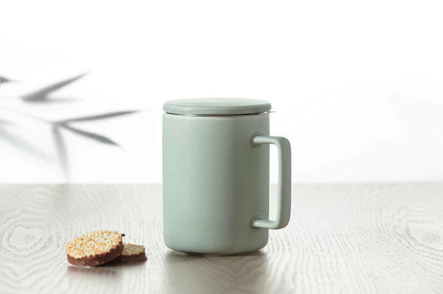 SECRET DE GOURMET MUG NATURE WITH LID 40CL MINT