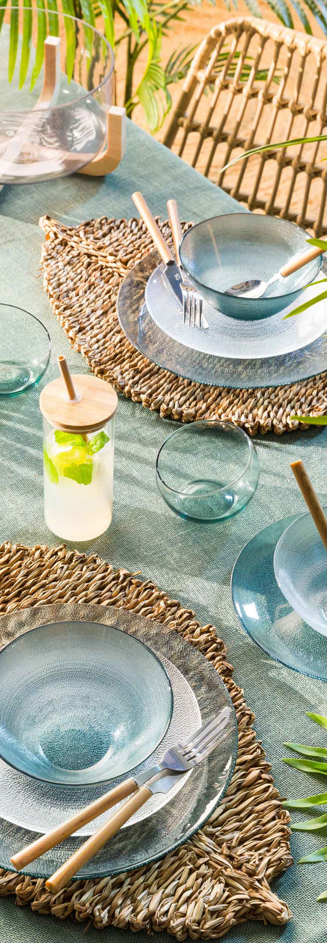 SECRET DE GOURMET BAMBOO GLASS WITH STRAW 40CL