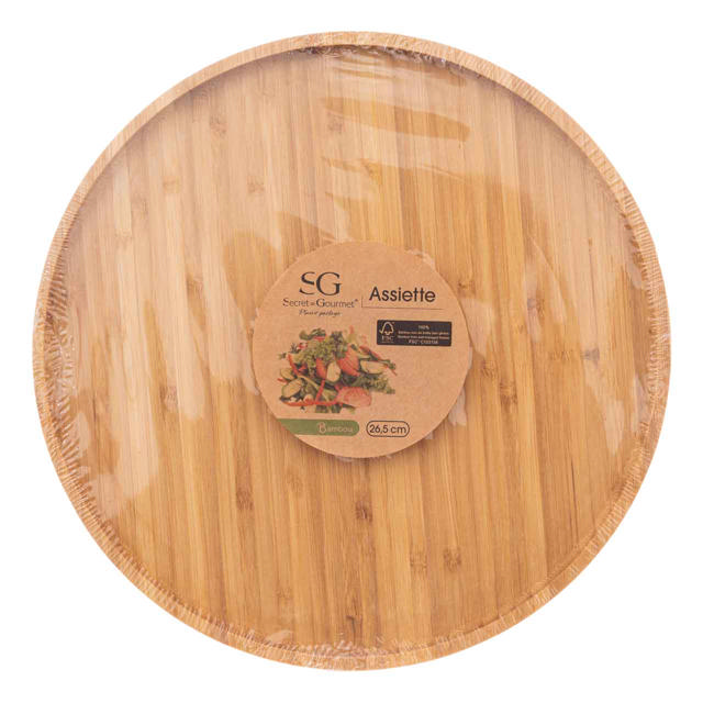 SECRET DE GOURMET BAMBOO ΔΙΣΚΟΣ ΣΕΡΒΙΡΙΣΜΑΤΟΣ 26.5CM