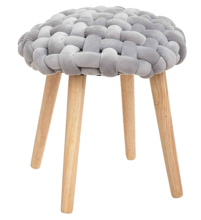 ATMOSPHERA STOOL AKEMI 39X44CM GREY