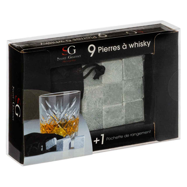 SECRET DE GOURMET WHISKEY ICE STONES 9PCS