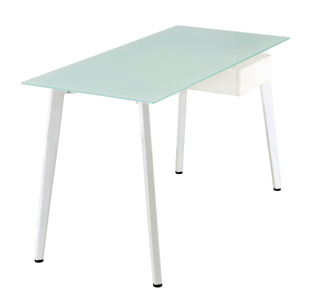 SUPERLIVING COMPUTER TABLE 130X60X76CM WHITE