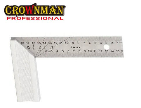 CROWNMAN STEEL ANGLE SQUARE 200MM