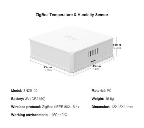 SONOFF ZIGBEE TEMPERATURE SENS