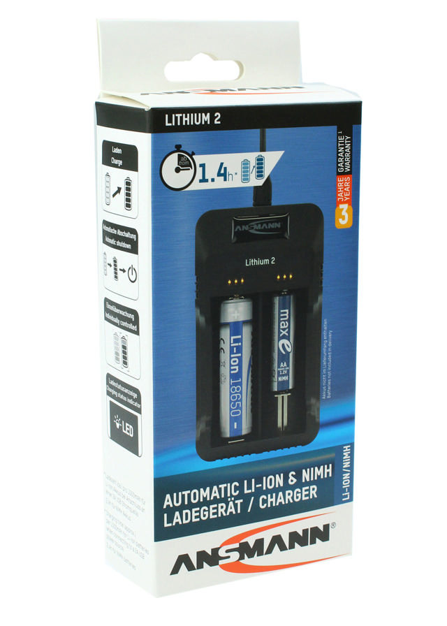 ANSMANN LITHIUM 2 CHARGER - NO BATTERIES INCLUDED