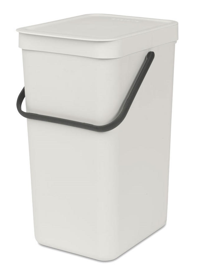 BRABANTIA SORT & GO WASTE BIN 16L LIGHT GREY