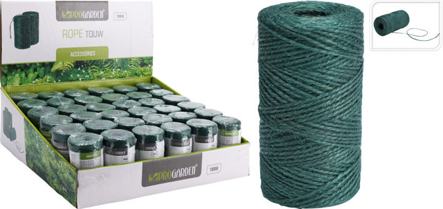 JUTE ROPE 100 METER GREEN