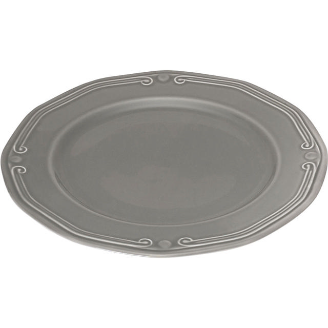 ATHENEE DINNER PLATE 27CM GREY